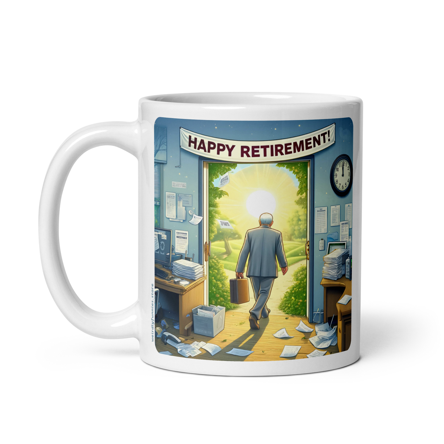 male retirement mug