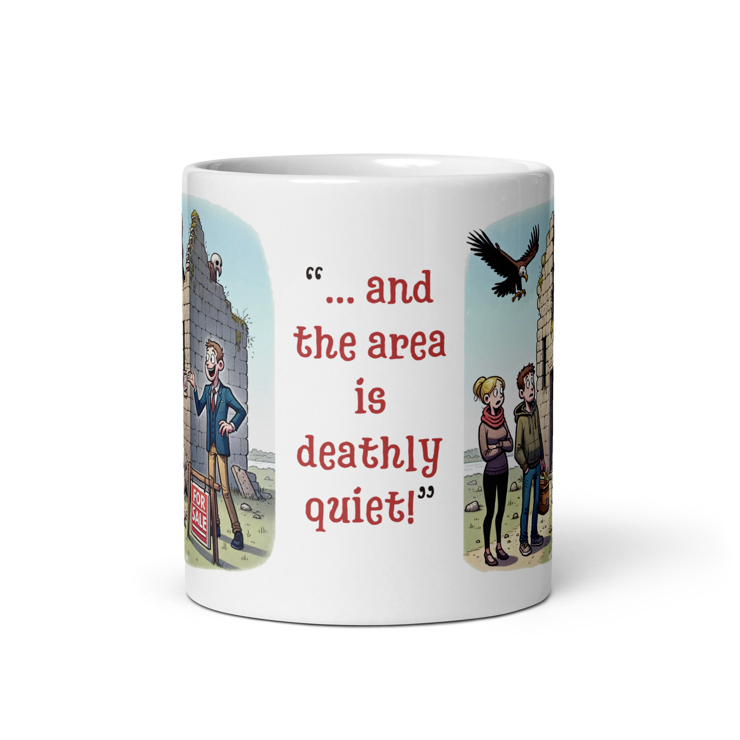 wrecked house joke mug