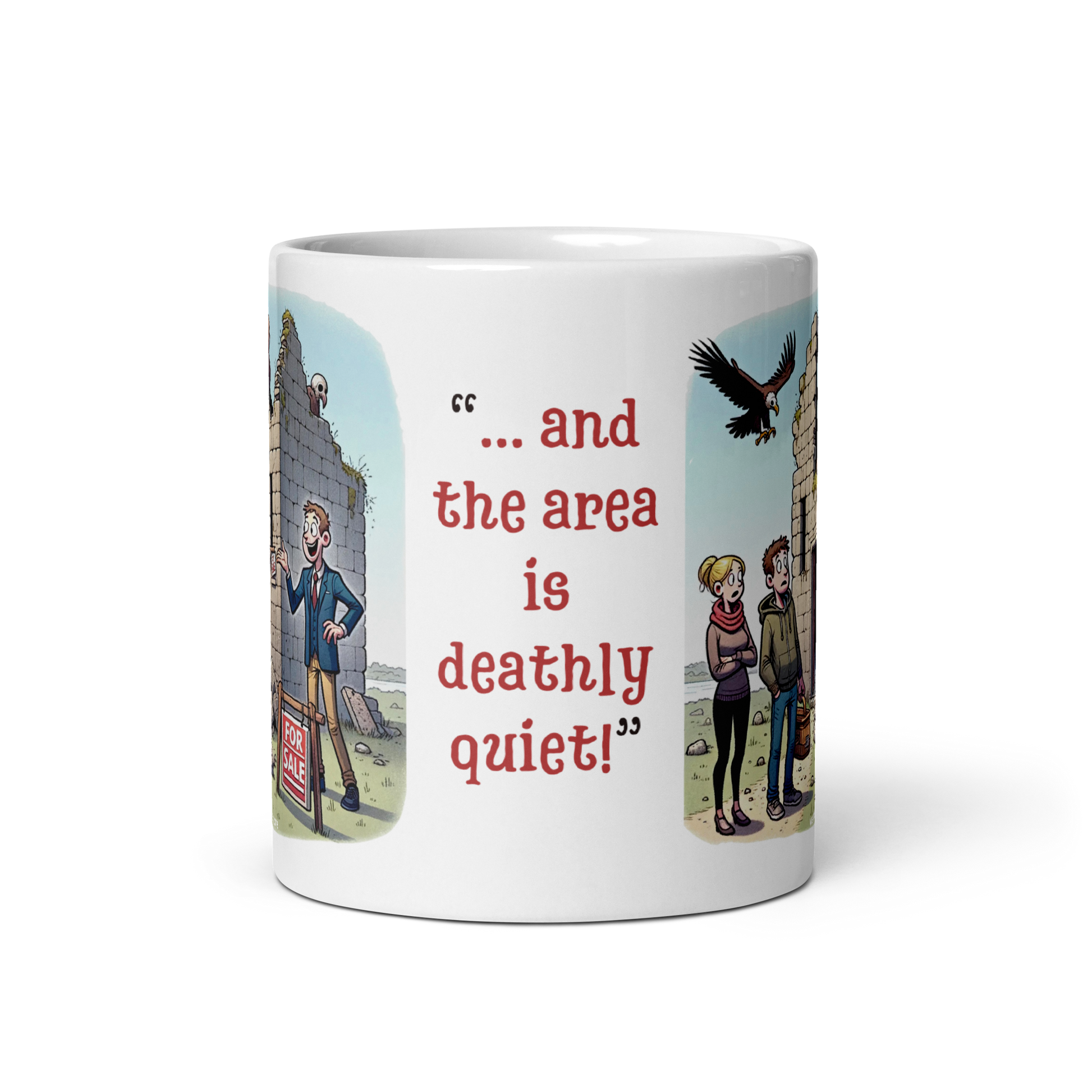 wrecked house joke mug